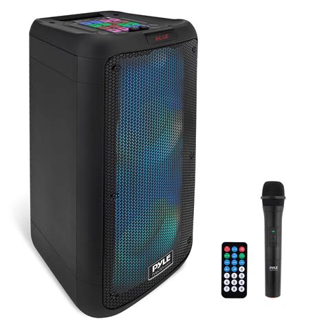 Pyle Portable Bluetooth Pa Speaker System 600w Dual 8 Rechargeable