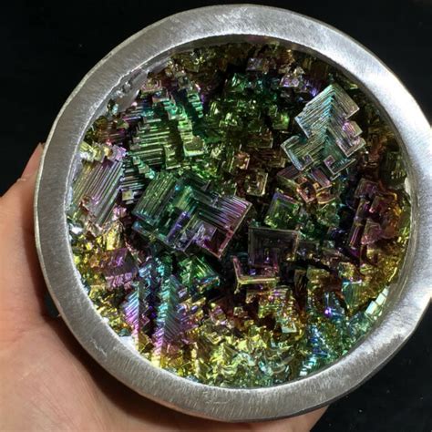 Rare Rainbow Titanium Bismuth Specimen Mineral Gemstone Crystal Mineral