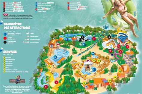 Plan Aqualand Cap D Agde Guide Des Parcs Aquatiques