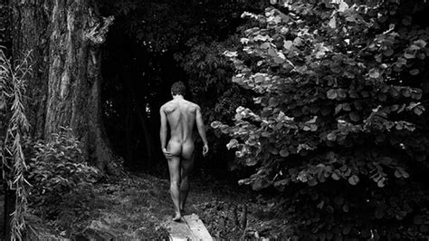 Black And White Rearview Naked In The Woods Gallery Of Men