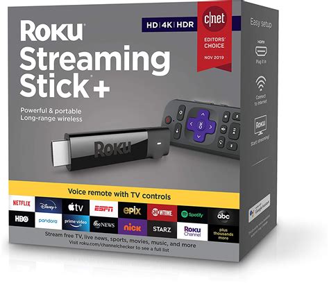 Roku Streaming Stick+ HD/4K/HDR Streaming Device with Long-range ...
