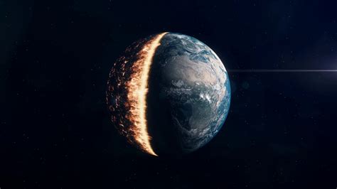 Planet Earth On Fire World Is Burning Stock Motion Graphics Sbv