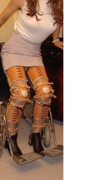 Amputee Model Braces Girls Wheelchair Over Knee Boot Womens Fashion Legs Best Deals