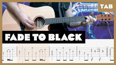 Fade To Black Metallica Cover Guitar Tab Lesson Tutorial Donner
