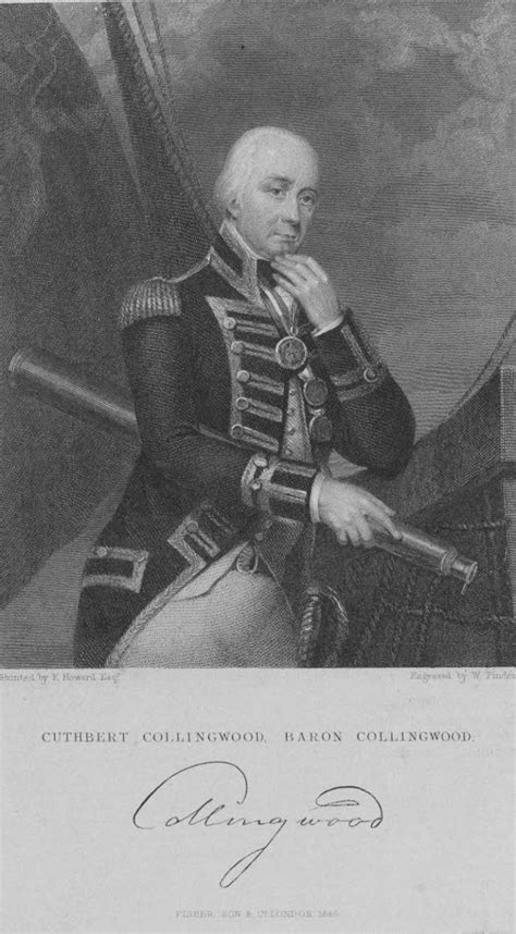Engraving Of Admiral Cuthbert Collingwood 1748 1810