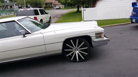 Cadillac Coupe Deville 1974 On 24 Inch Rims Auto Detailing Polished