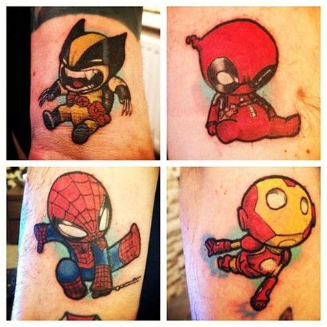 Lil Marvels Tattoos Spiderman Tattoo Marvel Tattoos