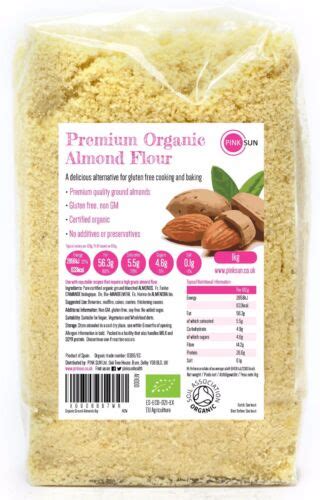 Organic Almond Flour 1kg Ground Blanched Almonds Meal Gluten Free Paleo
