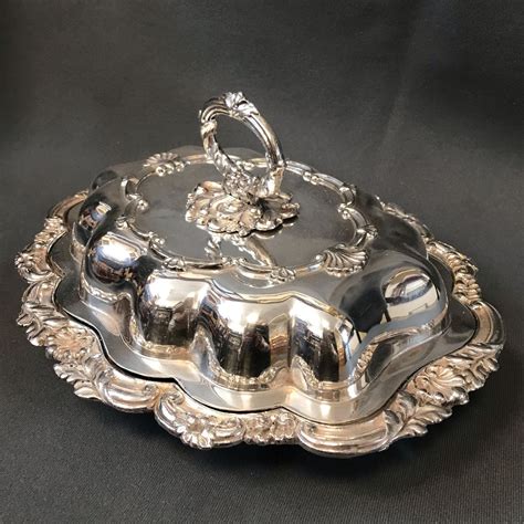 Victorian Old Sheffield Plate Entree Dish - Antique Silver Plate - Hemswell Antique Centres