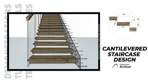 Beginner In Cantilevered Staircase Design Archicad 25 Tutorial Youtube