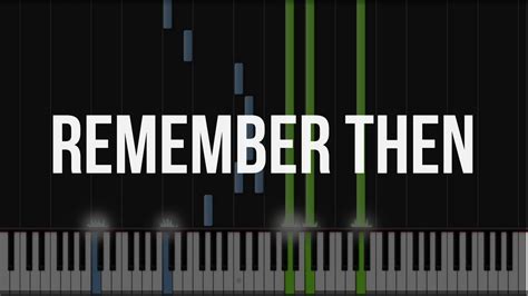 Remember Then Piano Tutorial On Synthesia Youtube