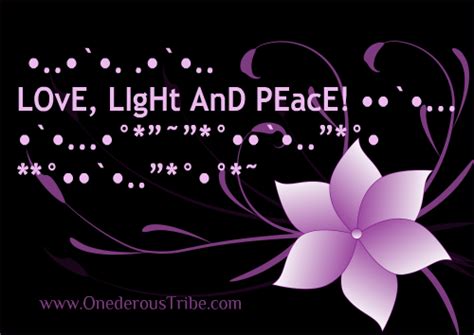 Love Light And Peace Inspirational Sayings