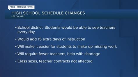Lee County School Board To Meet Today Discussing New School Schedule