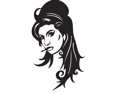 Amy Winehouse Vector Jpeg Svg Png Eps Celebrity Head Shot Etsy España