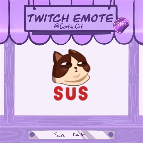 Sus Cat Twitch Emote | Etsy | Twitch, Etsy, Pixel
