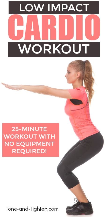 Low Impact Cardio Workout For Beginners Tone And Tighten