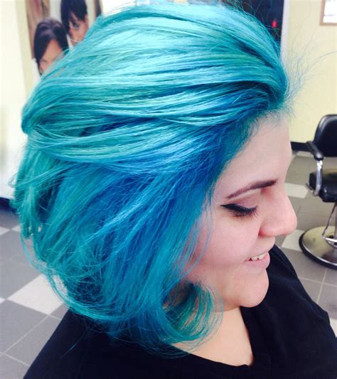 Manic Panic Atomic Turquoise On My Hair Manicpanic Hair Color