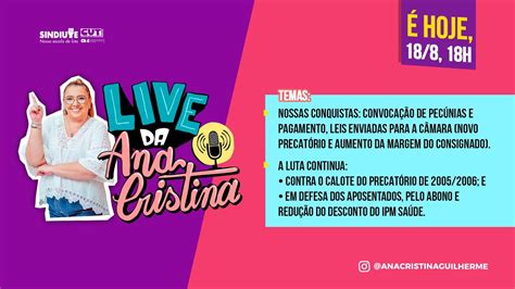 Live Da Ana Cristina Youtube