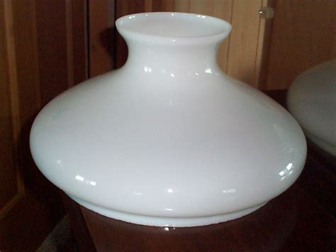 White Milk Glass Hurricane Lamp Shade Vintage Replacement Tam Etsy
