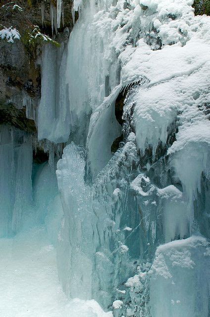Frozen Waterfall In Maligne Canyon By Michael James Imagery Jasper