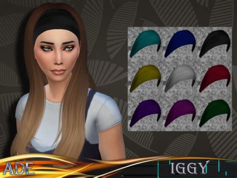 My Sims 4 Blog Ade Darma Iggy Hair And Headband For Females