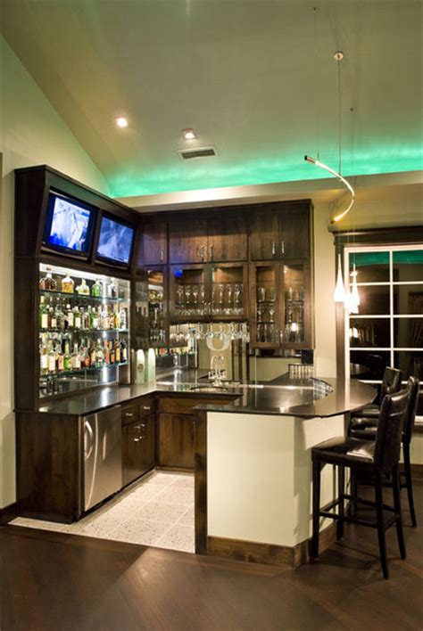 A minimalist basement home theater design is an alternative. Infinity's 'Webfoots Sports Bar' - Contemporary - Home ...