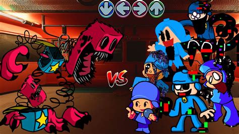 friday night funkin vs 2d boxy boo vs pibby pocoyo all phases fnf mod project playtime