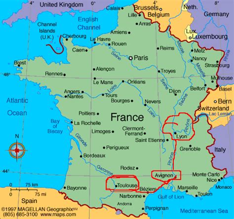 Lyon Map And Lyon Satellite Image