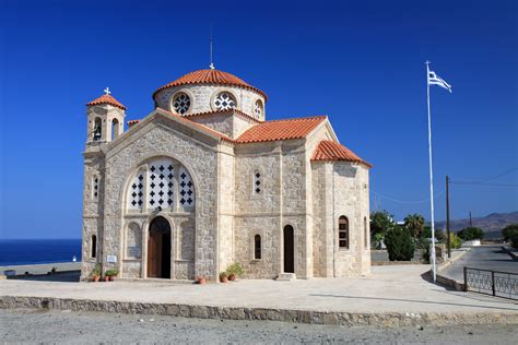 Greek Church Building In Cyprus Image Free Stock Photo Public
