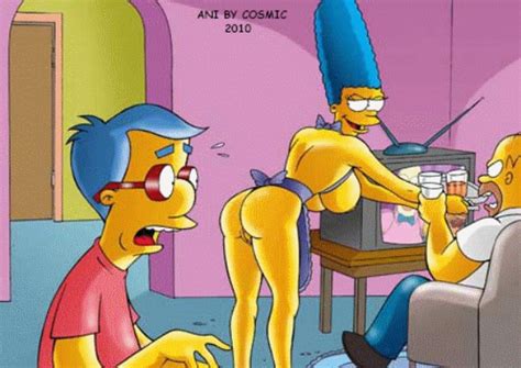 Rule 34 Animated Cosmic Female Homer Simpson Human Male Marge Simpson