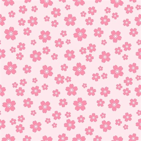 Patrón Sin Costura Vectorial Con Flores De Sakura Rosa Flores De Cerezo