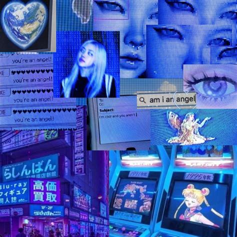 Cybercore~aesthetic Collage Wallpaper ♡ Aesthetic Collage Cybercore