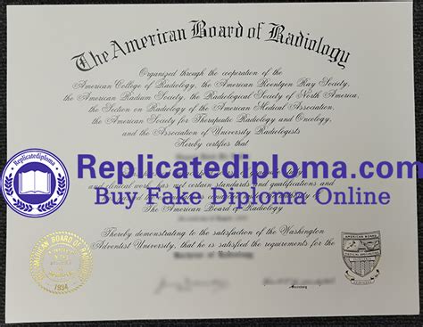 Order American Board Of Radiology Certificate Abr Certificate