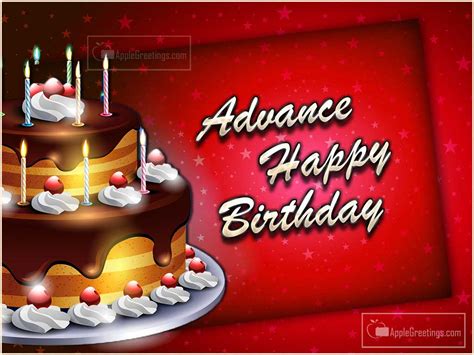 Advance Birthday Wishes Images (ID=2266) | AppleGreetings.com