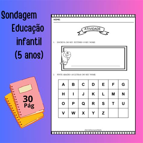 Sondagem Educação Infantil 5 anos Loja Atividades compartilhadas