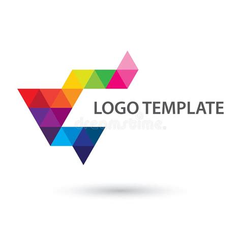 Abstract Business Logo On White Background Stock Vector Illustration