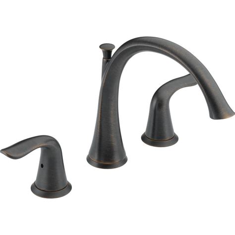 Classic elegance with a modern touch with its sleek lines and soft edges, the at delta® faucet, we believe there are better ways to experience water. Delta Lahara 2-Handle Deck-Mount Roman Tub Faucet Trim Kit ...