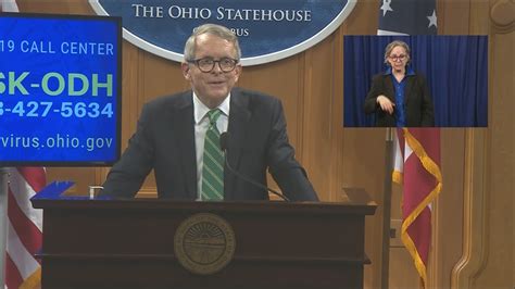 Ohio Gov Mike Dewine Gives His Daily Covid 19 Briefing As Cases Pass