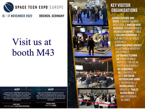 OCE at Space Tech Expo 2022 – O.C.E. Technology