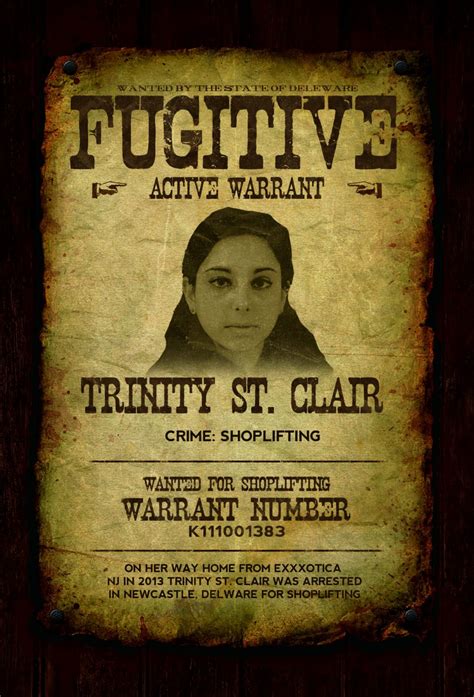 Trinity St Clair Is Wanted By The Law Mike South
