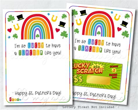 Printable Im So Lucky To Have A Teacher Like You Happy Etsy