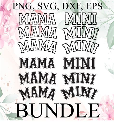 Mama Varsity Arched Outline Svg Mama Png Mama Svg Mama Svg Png Dxf