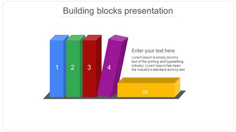 Multi Color 3d Building Blocks Presentation Template