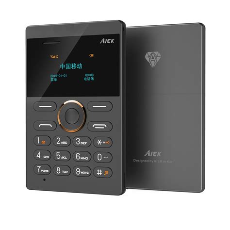 Aiek E1 1 Inch Mini Cell Card Phone Slim Thin Phone Student Version