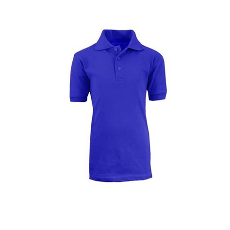 Royal Boys School Uniform Polo Shirt Royal Size 5 36 Per Pack