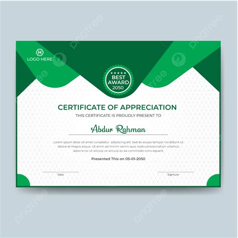 Certificate Of Appreciation Template Template Download On Pngtree