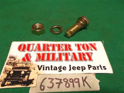 Lower Brake Eccentric Or Anchor Pin Fits Jeep Willys Mb Gpw Cj2a M38