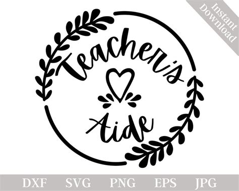 Buy Teachers Aide Svg Teacher Aide Svg Teacher Assistant Online In