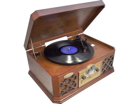 Pyle Bluetooth Wireless Streaming Classic Retro Style Record Player