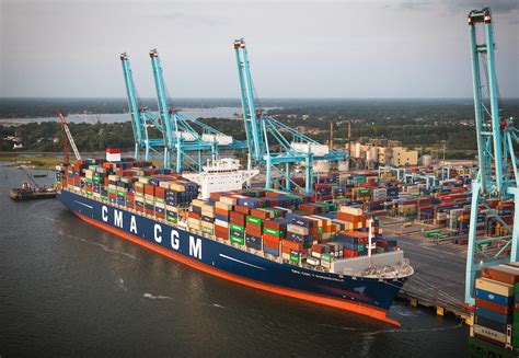 First Ultra Large Containership Visits Us East Coast Ports